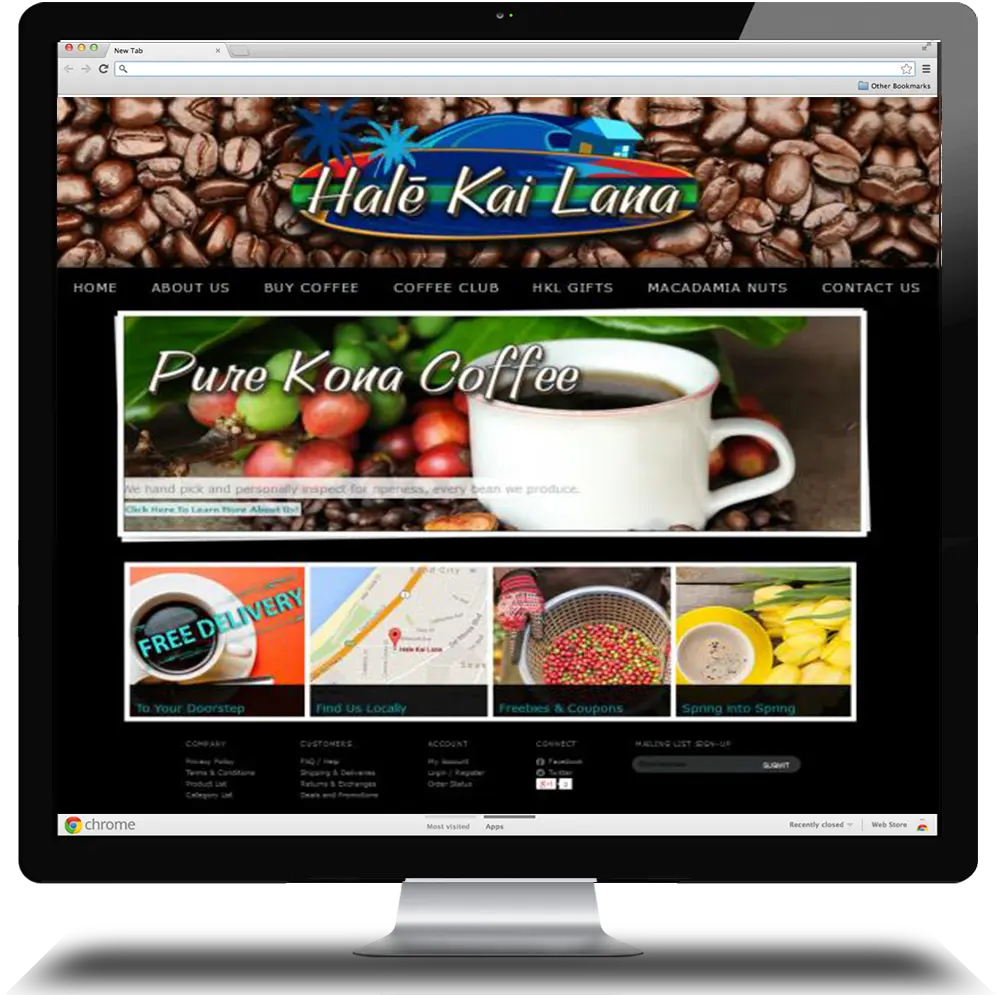 Hale Kai Lana website design
