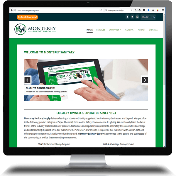 Monterey Sanitary Supply website